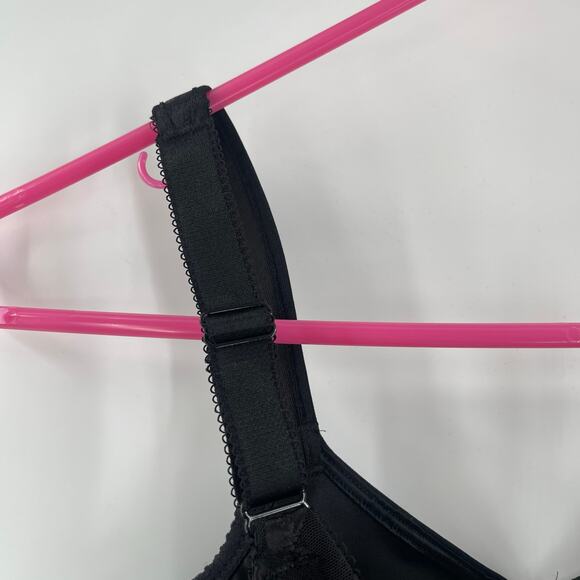 WACOAL Bra 36DDD 85567 Awareness Full Coverage Black Floral Underwire Unlined - Picture 13 of 16